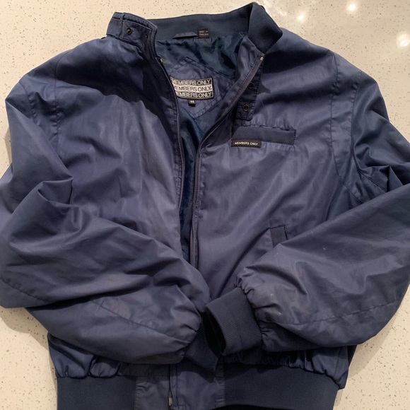 1980’s Members Only blue bomber jacket  (size 44) - Picture 1 of 4